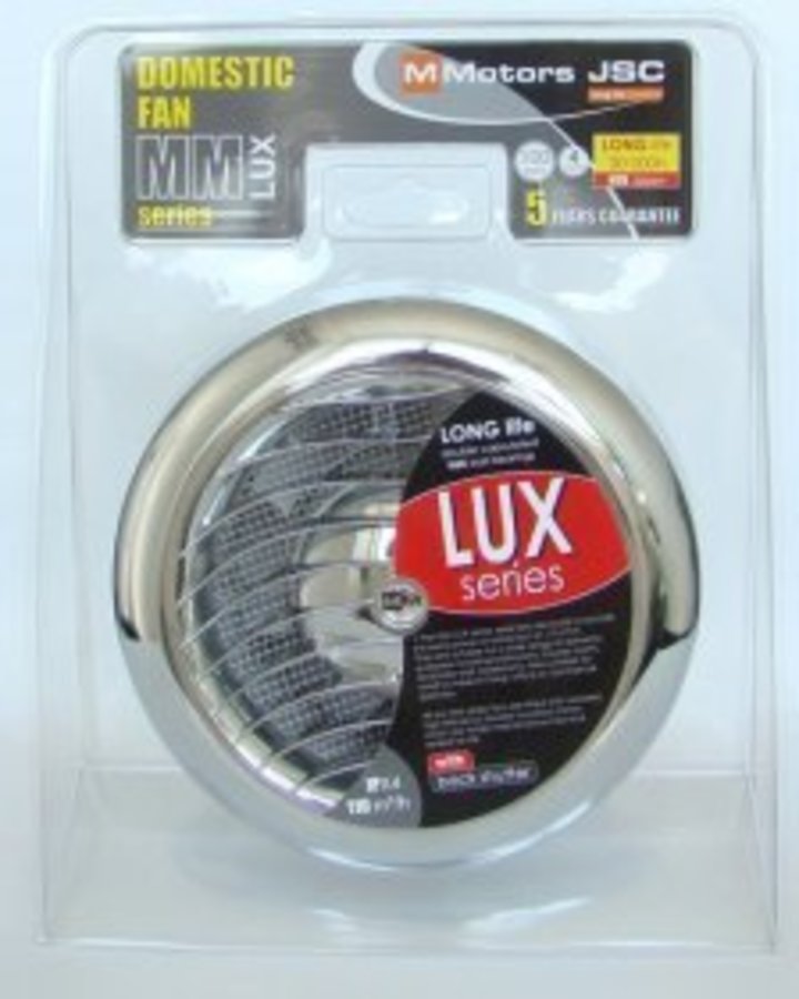 Mmotors ММ LUX 100/110 круглый с обратным клапаном, с таймером и датчиком влажности решетка волна хром - отопление, вентиляция и кондиционирование
