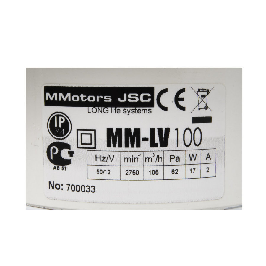 Mmotors ММ LV (низковольтный) 100 круглый с обратным клапаном - отопление, вентиляция и кондиционирование