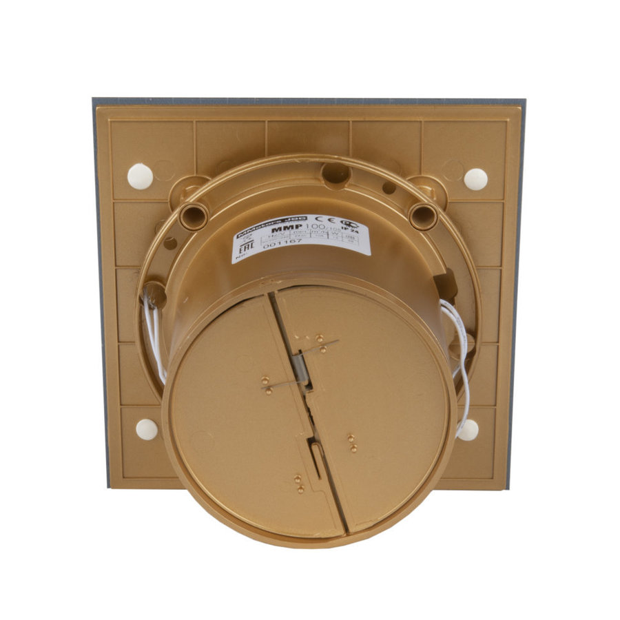 Mmotors ММ-Р 06 стекло прямое, 105 м³/ч, 14 Вт, с обратным клапаном /мозаика золото/ - отопление, вентиляция и кондиционирование
