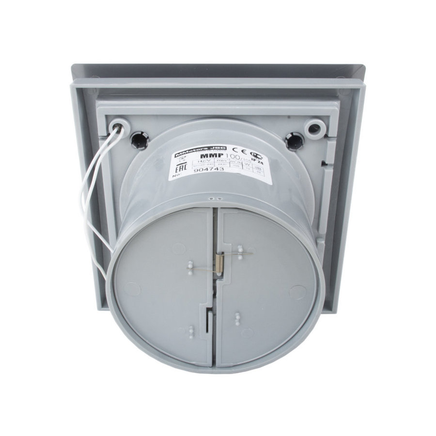 Mmotors ММ-Р 01 пластик овал, 105 м³/ч, 14 Вт, с обратным клапаном  /хром/ - отопление, вентиляция и кондиционирование