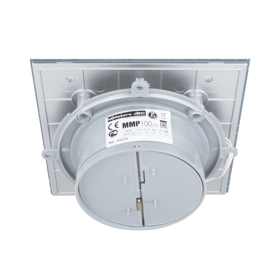 Mmotors ММ-Р 06 стекло прямое, ТОНКИЙ, 90 м³/ч, 16 Вт, с обратным клапаном /мозаика хром/ - отопление, вентиляция и кондиционирование