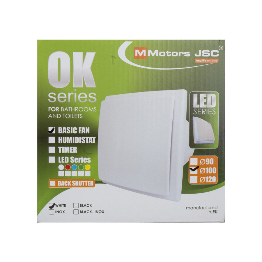 Mmotors OK 01 с обратным клапаном - отопление, вентиляция и кондиционирование