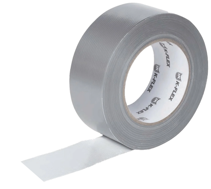 Лента ТПЛ серая 48мм 50м DUCT 1604H silver K-FLEX 85NDAL48050164S - отопление, вентиляция и кондиционирование